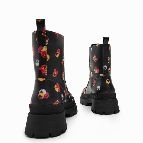 🔥Desigual Floral lace-up boots New with box - Picture 5 of 15
